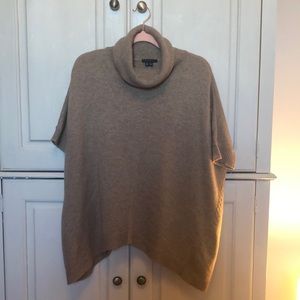 Camel colored short sleeved Theory turtleneck